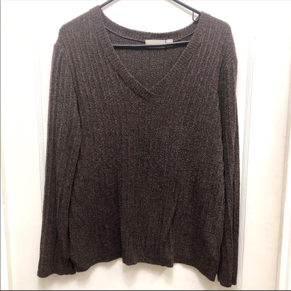 The softest Croft & Barrow V-Neck Textured Sweater - Picture 1 of 6